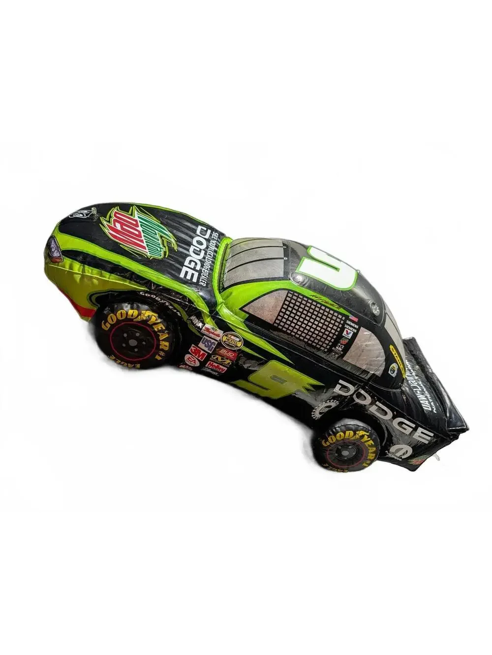 Inflatable Dodge Race Car with Mountain Dew Branding